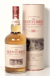 Glenturret 10 years single malt whisky Highland malt
