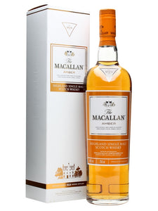 	Macallan amber scotch whisky